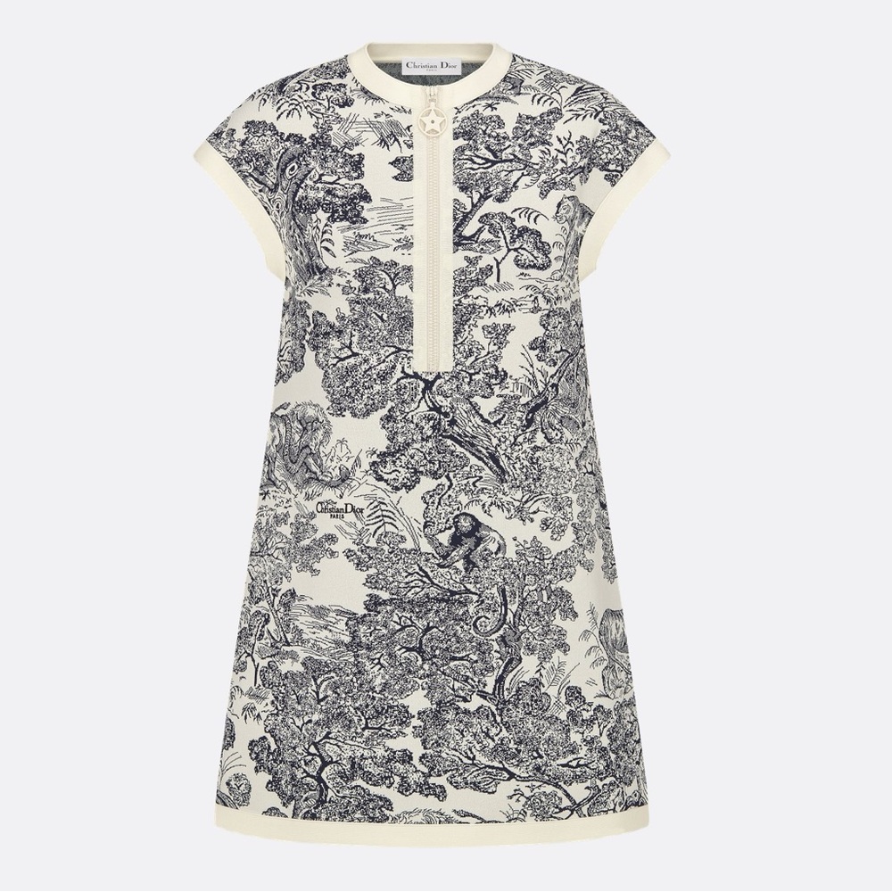 LIKE NEW Christian Dior Dioriviera Short Flared Dress, Size M